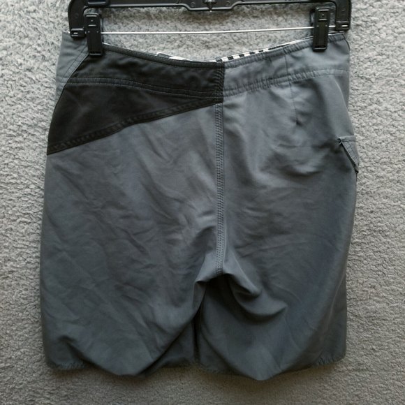 Volcom Men's 29 Gray Board Shorts Swimwear 100% Polyester 30" 10.5" 10.25" - Picture 7 of 8